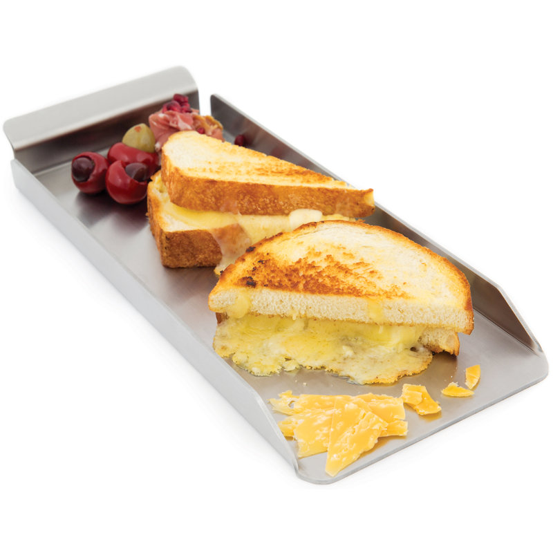 Stainless Steel Narrow Griddle with Resin Handles