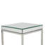 Siems Glass Top Frame End Table