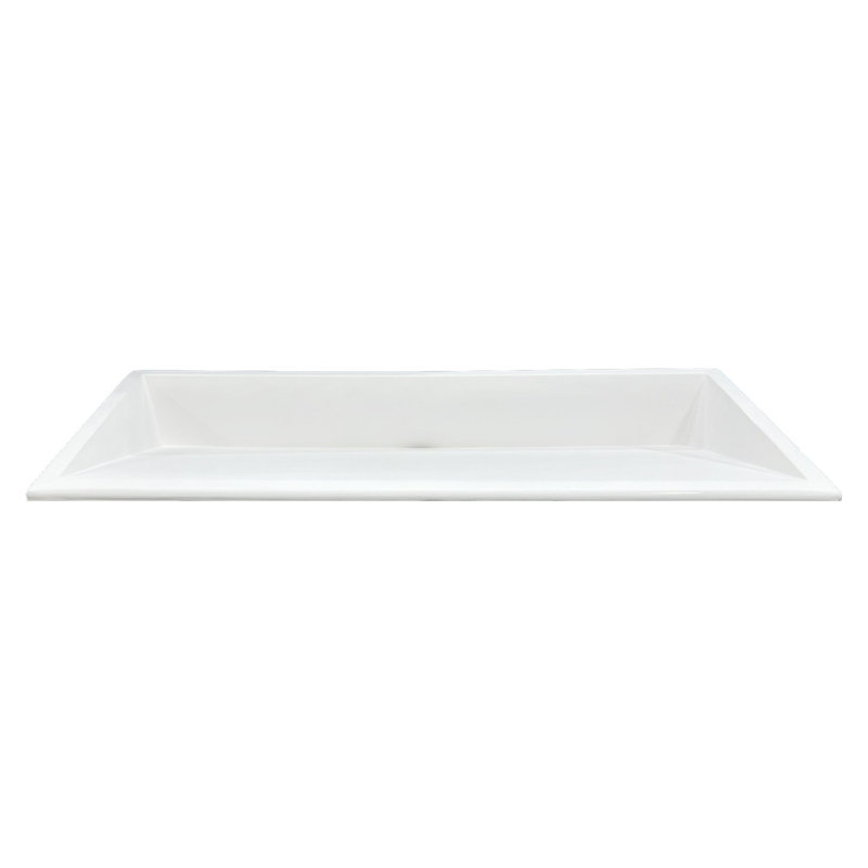 Lavabo de salle de bain sous-comptoir Marble-Lite, Blanc lustré