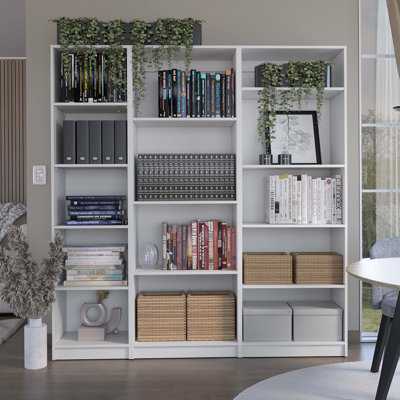 Britnai 71.1" H x 67" W Standard Bookcase