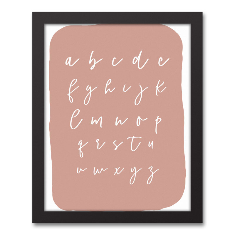 Art encadré ABC Blob, H 15,75 po x l 12,75 po x P 1,75 po