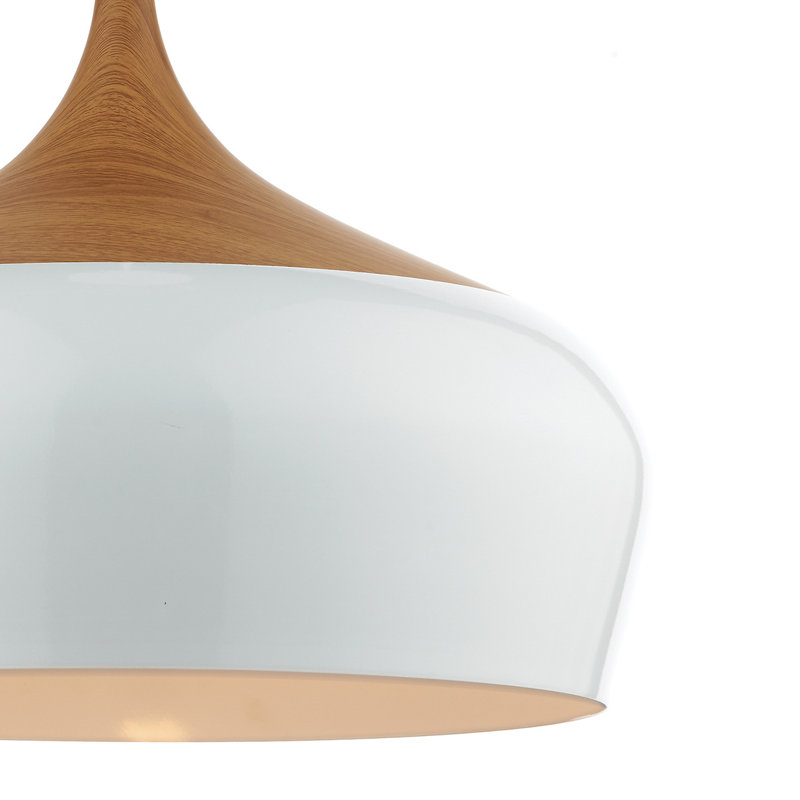 Nataly 1 - Light Dome Pendant, White