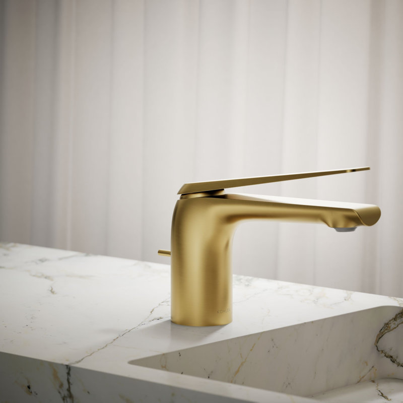 Avid 1.2 Gpm Single-Handle Faucet, Vibrant Brushed Moderne Brass