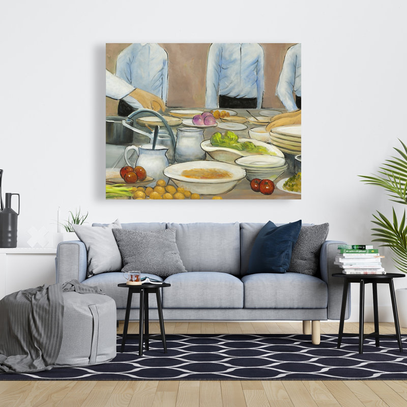 Cook Chefs at Work - Gray Man Canvas for Home Decor