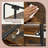 4-Tier Foldable Rolling Cart with Storage Shelves for Kitchen