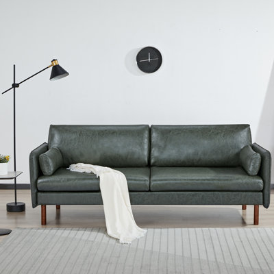 Reachel Faux Leather Sofa