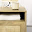 Amaleah 39cm W Solid + Manufactured Wood Bedside Table