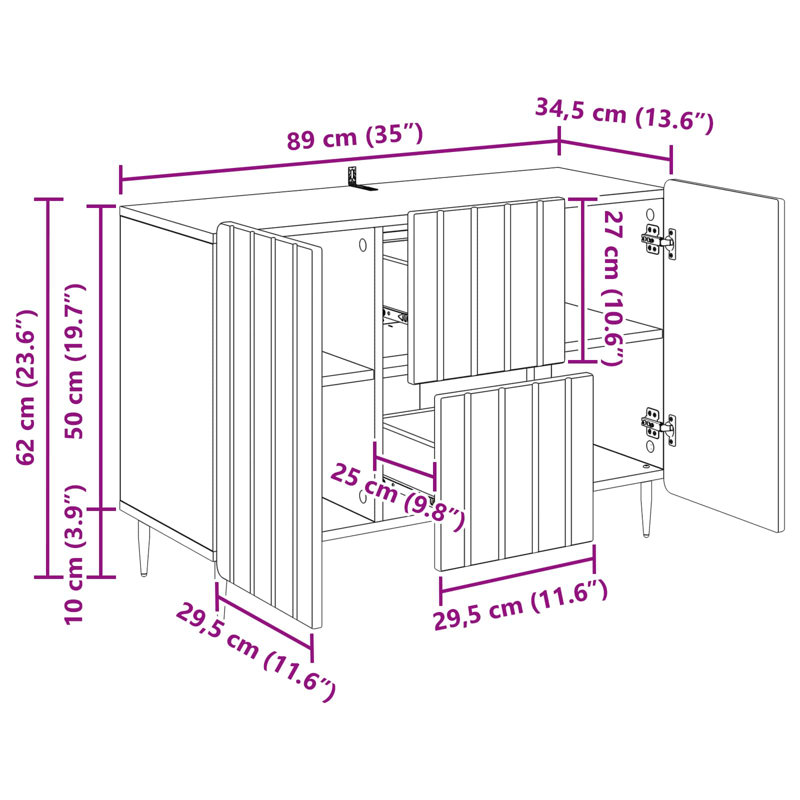 89cm Sideboard