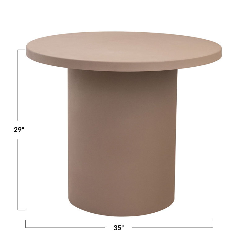 Textured Metal Round Table