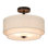 Nichoel Linen Semi Flush Mount