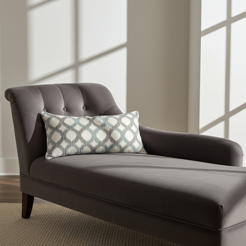Dream Linen Indoor/Outdoor Pillow Cover & Insert, Square, 16" H x 16" W, Gray/Blue