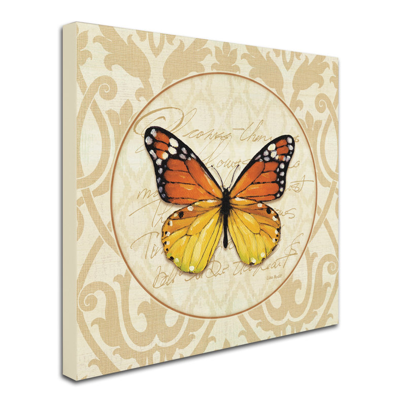 Lisa Audit Butterfly Canvas Art in Modern Gallery Wrap