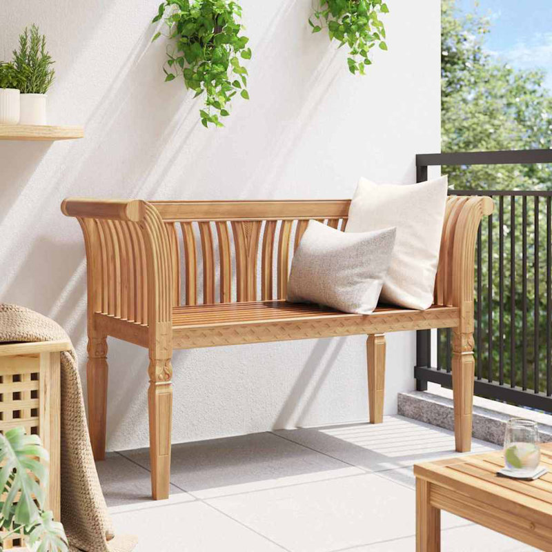 Solid Wood Outdoor Bench