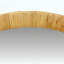 Miroir mural rond en rotin naturel Dia
