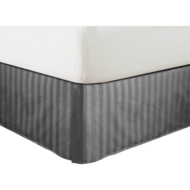 Simple Elegance Tailored Bed Skirt, Gray, Full