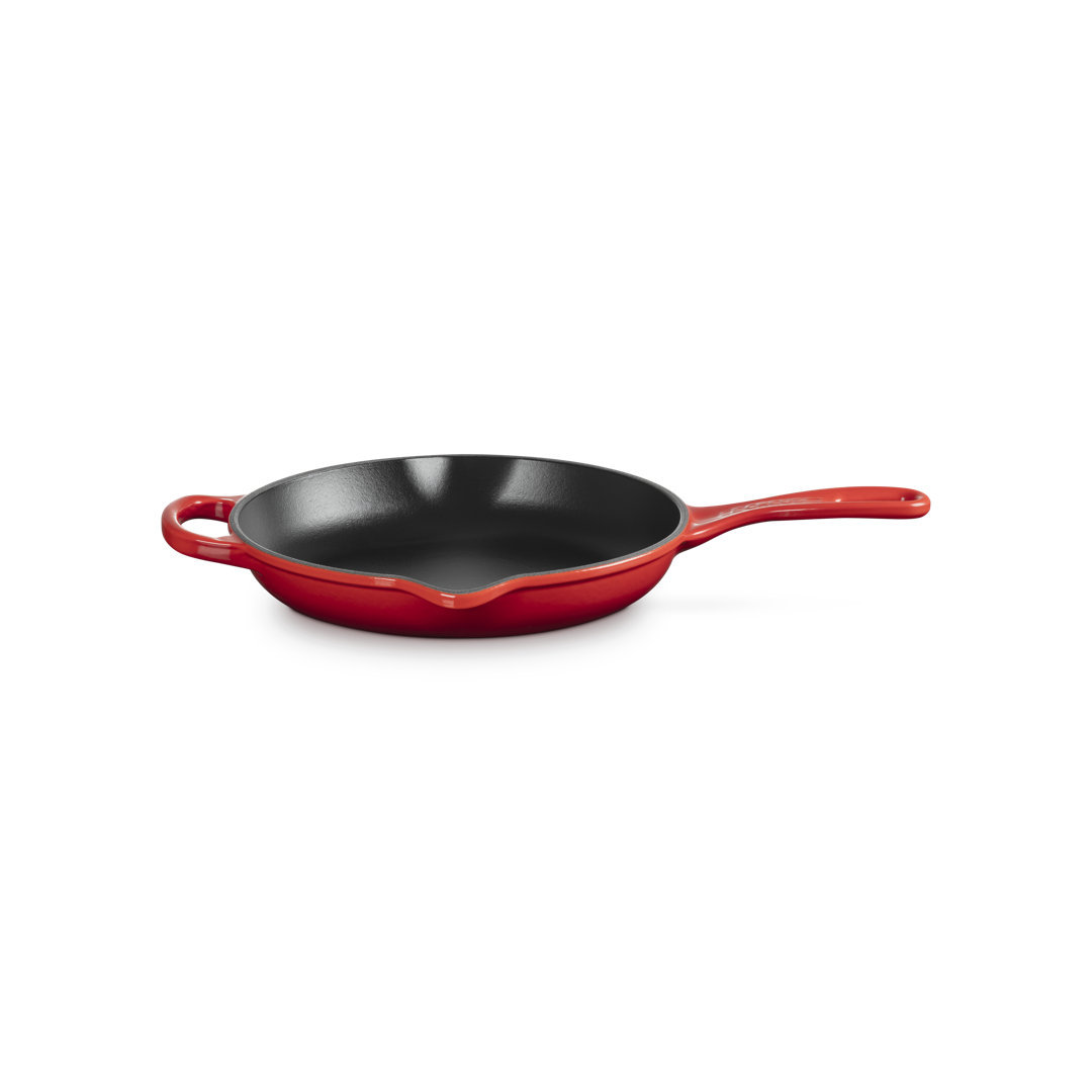 Le Creuset Enameled Cast Iron Skillet Le Creuset Color: Cerise Size: 9"