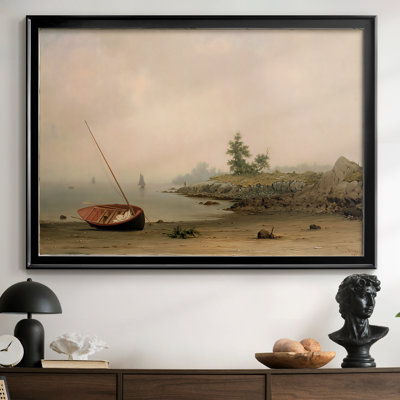 Le bateau échoué - Martin Johnson Heade - Toile tendue avec châssis 1863