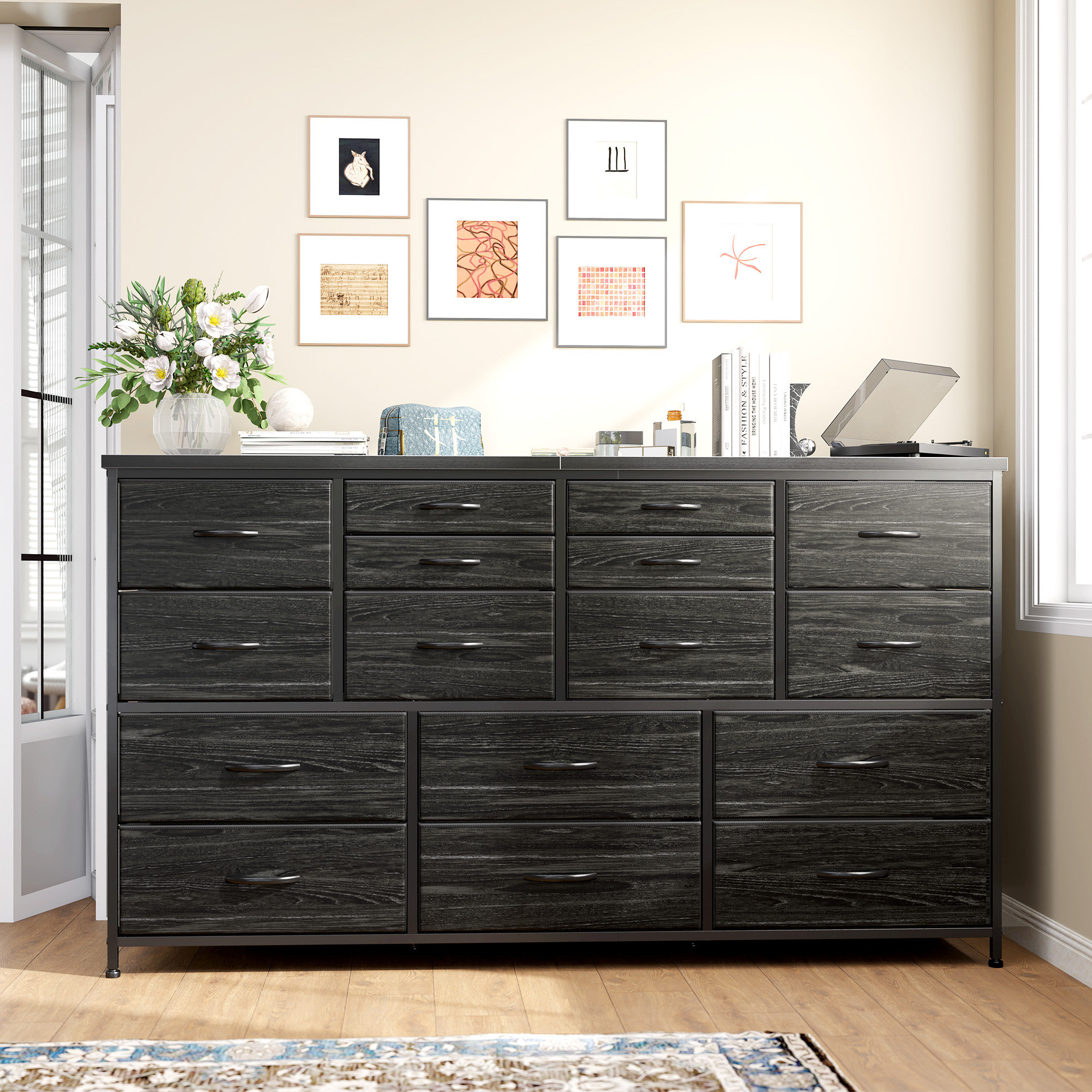 Ebern Designs 16 Drawer Dresser