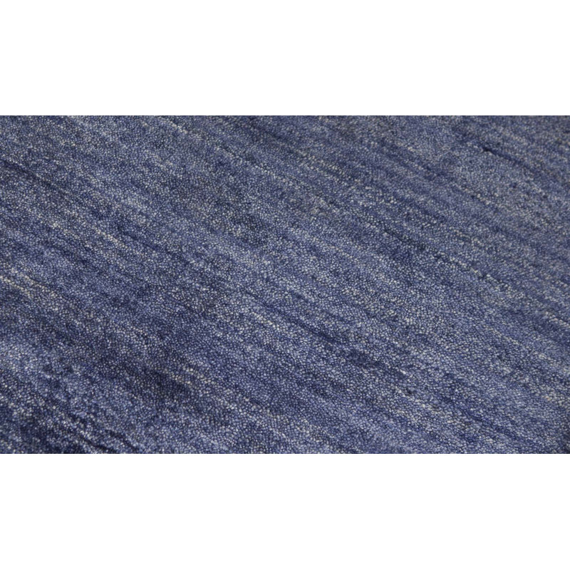 Tapis bleu foncé noué à la main de haute qualité