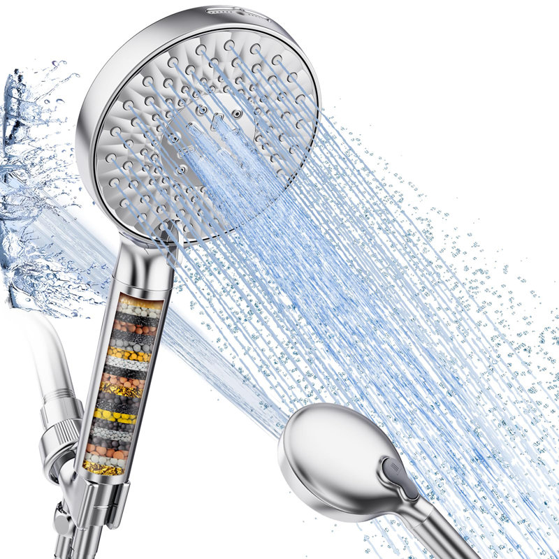 Pomme de douche filtrée avec filtre, Chrome chrome