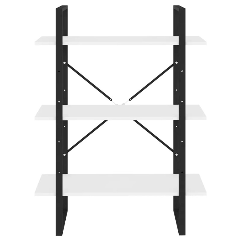 Hollaway 105cm 3 shelf Shelving Unit, 105cm H x 80cm W x 30cm D, White