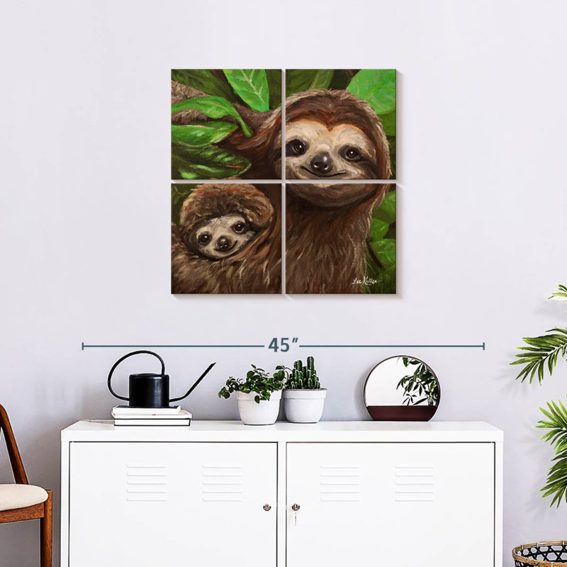 Brampt Sloth All Smiles, 26" H x 26" W