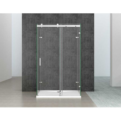 Durovin 1200x900mm U Shape Framless Shower Enclosure Door&Side Screen