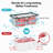 4 Pack Small Stackable Freezer Baskets For 7 Cu.Ft Deep Freezer,Black