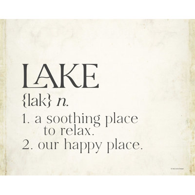 "Hanswerner Lake", art textuel sur toile tendue
