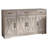 55"W Farmhouse Sideboard Buffet Cabinet with 3 Drawers and Adjustable Shelves, Grey Storage Cabinet for Coffee Bar, Grey-1203890199