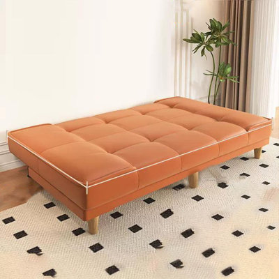 Orange Cat paw Leather Modular Sofa bed cushion couch