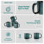 4 Pieces Mugs, Porcelain Mugs, Blue, Straight, Cramic Mugs, Coffee Mug, 16oz-1205510210-1205510236