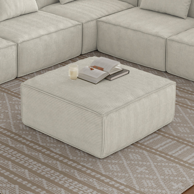 Canapé modulaire crème, - mousse de qualité supérieure, luxueux pour le confort, facile à naviguer dans les pièces avec différents espaces de vie multifonctionnels