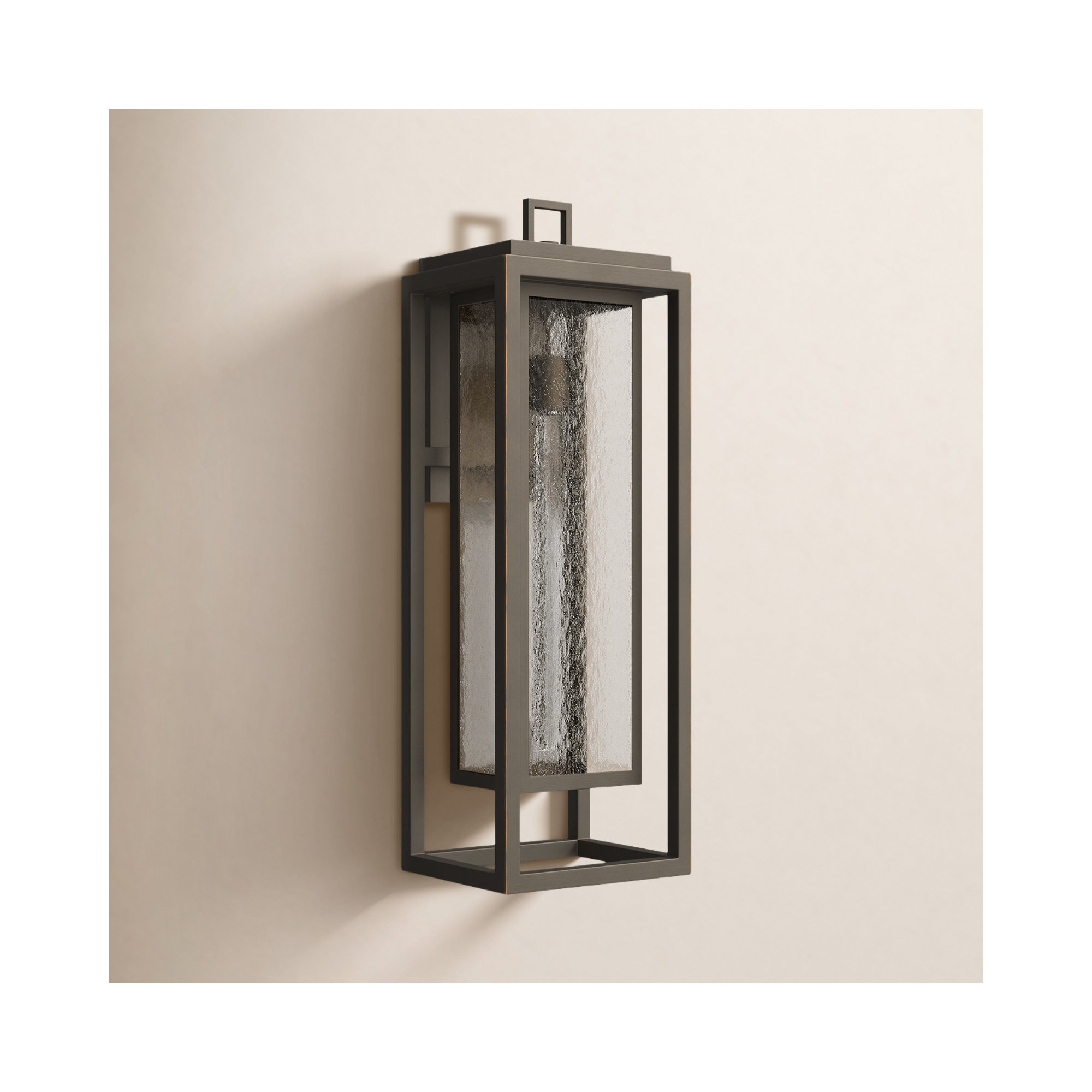 Single Light Outdoor Wall Light, Oil Rubbed Bronze, 27" H x 9" W x 8.5" D