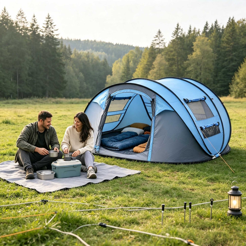 5 Person Tent, Blue
