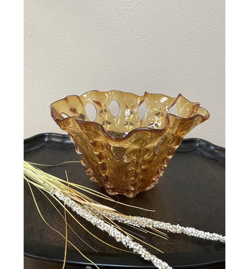 Bubble Glass Decorative Bowl Highland Dunes
