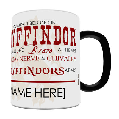 Harry Potter Sorting Hat Gryffindor Personalized Heat Sensitive Coffee Mug