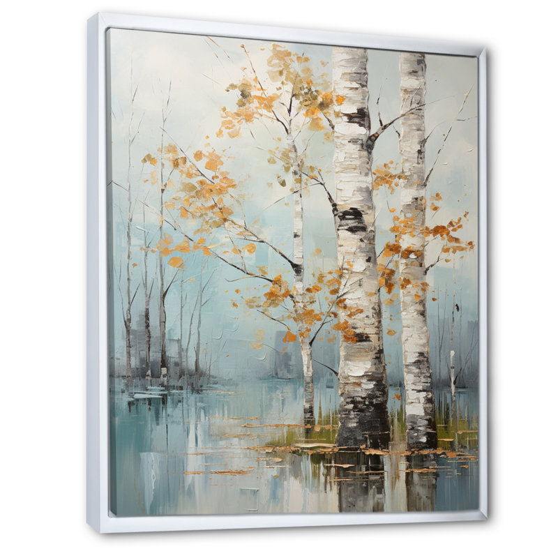 Wey Silent Woods VI - Impression, H 20 po x l 12 po x P 1 po, Cadre flottant blanc