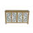 Accent Cabinet With 4 Doors, Farmhouse Sideboard Buffet Cabinet With Storage, Modern Credenza Storage Cabinet With Wood Carved Floral Doors For Living Room, Dining Room, Entryway, Hallway, Kitchen