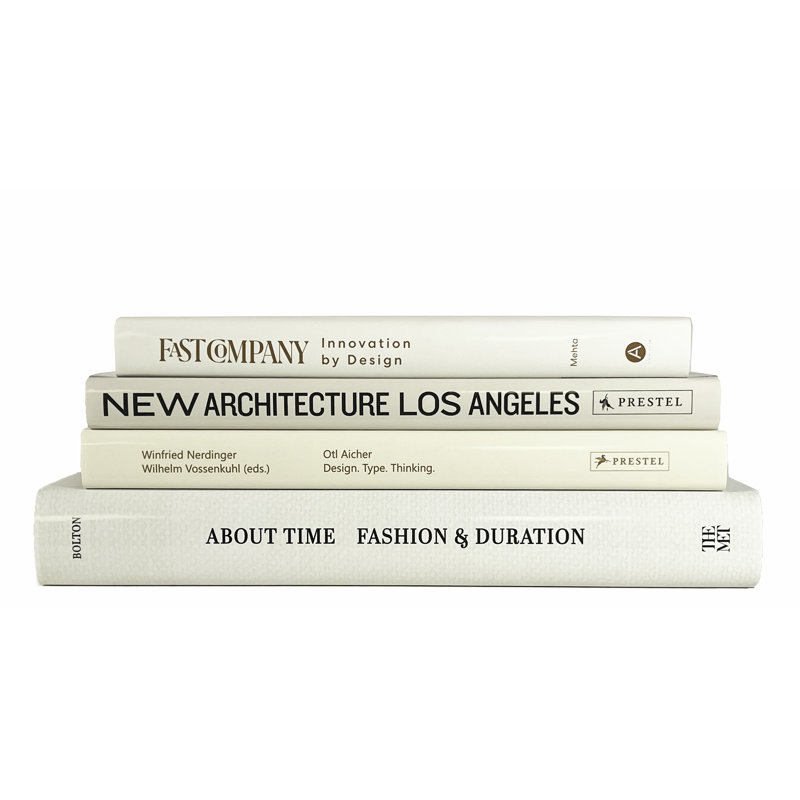 Decorative Books - Beach Coffee Table Stack - 4 Beige Books