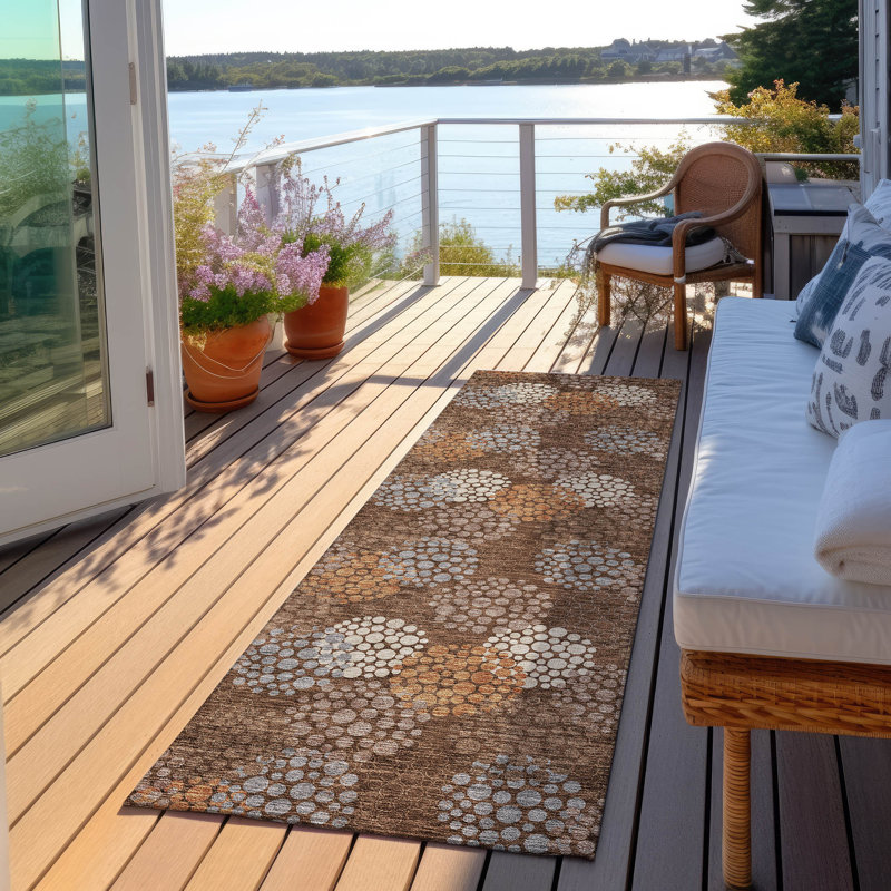 Tapis intérieur / extérieur Maliana, Tapis de couloir 2 pi 3 po x 7 pi 6 po