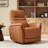 Martina Genuine Leather Swivel Gliding Power Recliner-112574271