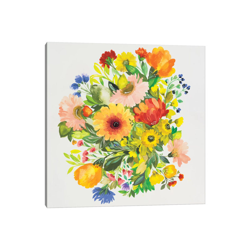September Garden Bouquet by Kim Parker - Wrapped Canvas Print, 30.48 cm H x 30.48 cm W