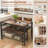 Industrial Style Rectangular Kitchen Table With Bench And Chairs-885382876-885382877