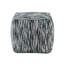 Repose-pieds rembourré en tissu multicolore Modern