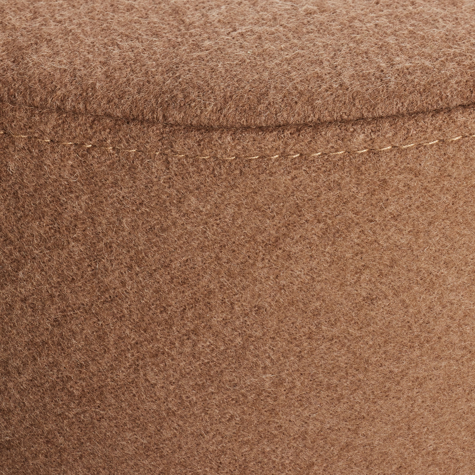Bumper Upholstered Pouf, Vesper Tobacco