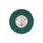 Orwell 1-Light Flush Mount in Chrome with Pine Green-1012116628