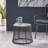 Modern Stylish Side Table with Tempered Glass Top-1533745807