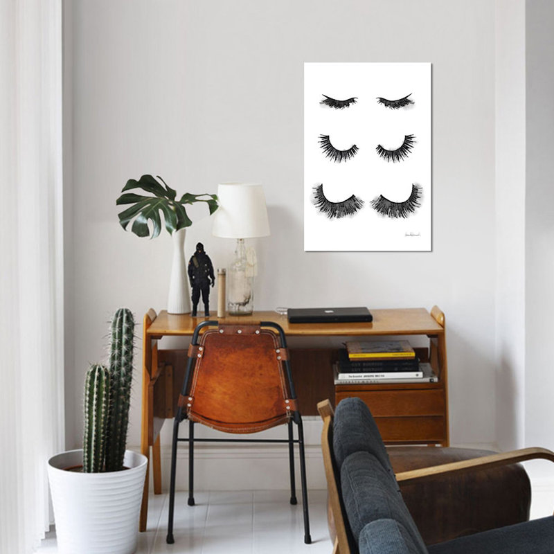 «Lash Set», reproduction sur toile, H 12 po x l 8 po x P 0,75 po, Toile tendue, Pas de tapis