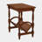 Classic Wooden Side Table With Magazine Rack, Rubberwood Legs, And Birch Veneer Finish – Elegant And Multi-Purpose Accent Furniture